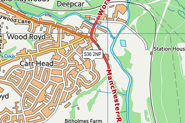 S36 2NP map - OS VectorMap District (Ordnance Survey) S36 2NP map - OS VectorMap District (Ordnance Survey)