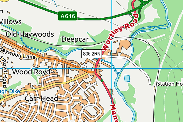 S36 2RN map - OS VectorMap District (Ordnance Survey) S36 2RN map - OS VectorMap District (Ordnance Survey)