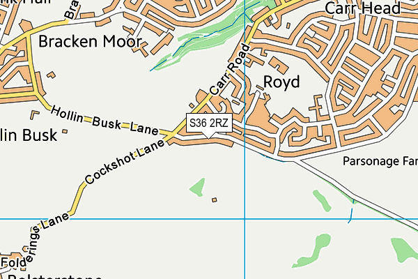S36 2RZ map - OS VectorMap District (Ordnance Survey) S36 2RZ map - OS VectorMap District (Ordnance Survey)