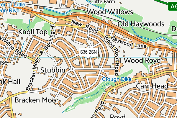 S36 2SN map - OS VectorMap District (Ordnance Survey) S36 2SN map - OS VectorMap District (Ordnance Survey)