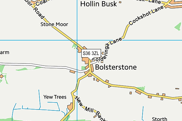 S36 3ZL map - OS VectorMap District (Ordnance Survey) S36 3ZL map - OS VectorMap District (Ordnance Survey)