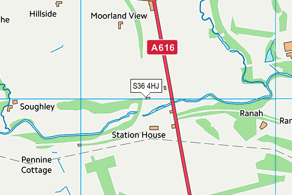 S36 4HJ map - OS VectorMap District (Ordnance Survey) S36 4HJ map - OS VectorMap District (Ordnance Survey)