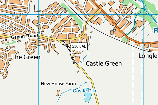 S36 6AL map - OS VectorMap District (Ordnance Survey) S36 6AL map - OS VectorMap District (Ordnance Survey)
