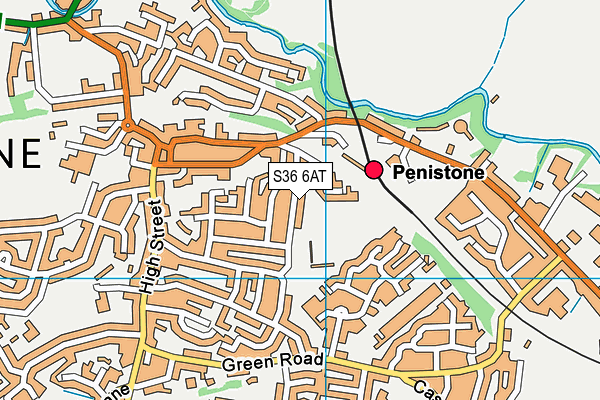 S36 6AT map - OS VectorMap District (Ordnance Survey) S36 6AT map - OS VectorMap District (Ordnance Survey)