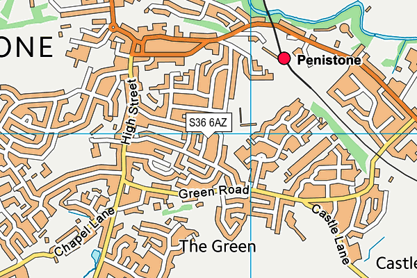 S36 6AZ map - OS VectorMap District (Ordnance Survey) S36 6AZ map - OS VectorMap District (Ordnance Survey)