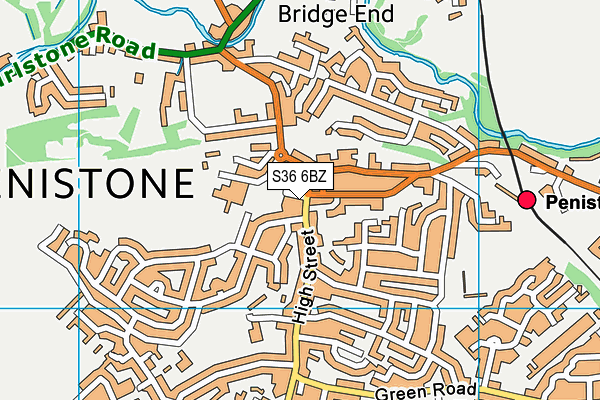 S36 6BZ map - OS VectorMap District (Ordnance Survey) S36 6BZ map - OS VectorMap District (Ordnance Survey)
