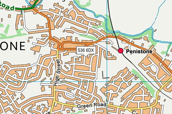S36 6DX map - OS VectorMap District (Ordnance Survey) S36 6DX map - OS VectorMap District (Ordnance Survey)
