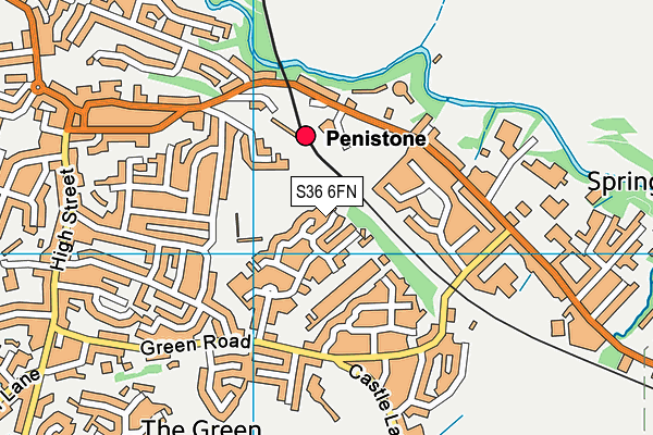 S36 6FN map - OS VectorMap District (Ordnance Survey)