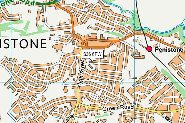 S36 6FW map - OS VectorMap District (Ordnance Survey) S36 6FW map - OS VectorMap District (Ordnance Survey)