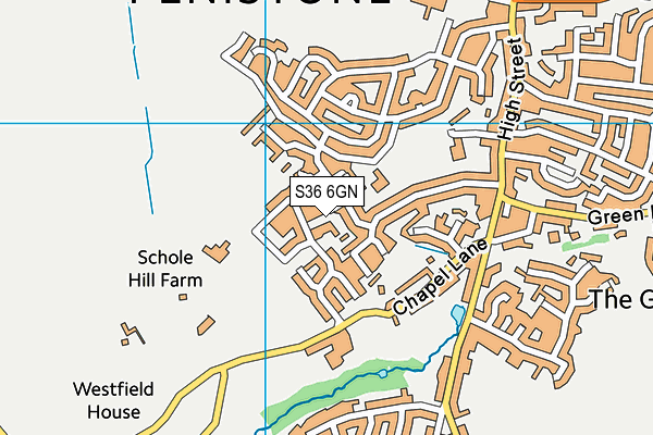 S36 6GN map - OS VectorMap District (Ordnance Survey) S36 6GN map - OS VectorMap District (Ordnance Survey)