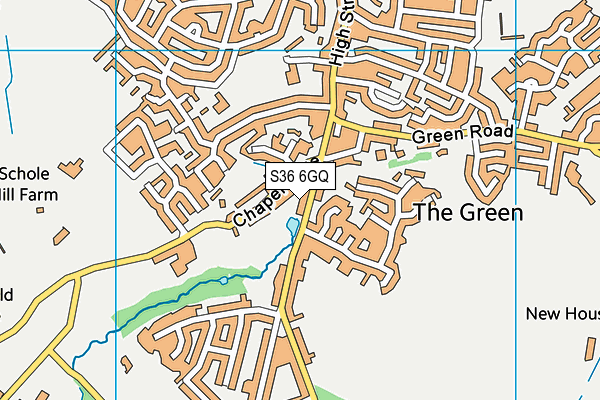 S36 6GQ map - OS VectorMap District (Ordnance Survey) S36 6GQ map - OS VectorMap District (Ordnance Survey)