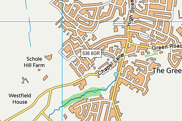 S36 6GR map - OS VectorMap District (Ordnance Survey) S36 6GR map - OS VectorMap District (Ordnance Survey)
