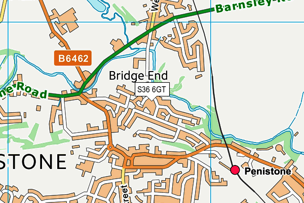 S36 6GT map - OS VectorMap District (Ordnance Survey) S36 6GT map - OS VectorMap District (Ordnance Survey)