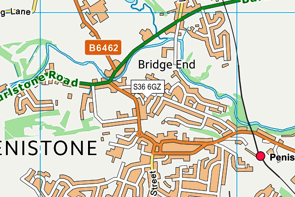 S36 6GZ map - OS VectorMap District (Ordnance Survey) S36 6GZ map - OS VectorMap District (Ordnance Survey)