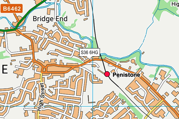 S36 6HG map - OS VectorMap District (Ordnance Survey) S36 6HG map - OS VectorMap District (Ordnance Survey)