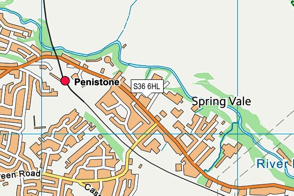 S36 6HL map - OS VectorMap District (Ordnance Survey) S36 6HL map - OS VectorMap District (Ordnance Survey)