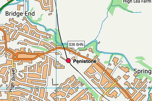 S36 6HN map - OS VectorMap District (Ordnance Survey) S36 6HN map - OS VectorMap District (Ordnance Survey)