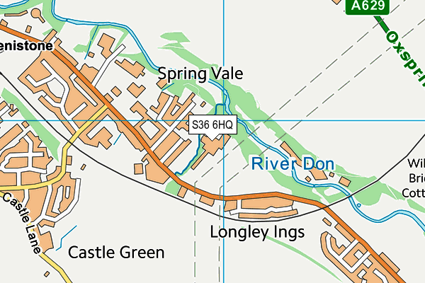 S36 6HQ map - OS VectorMap District (Ordnance Survey) S36 6HQ map - OS VectorMap District (Ordnance Survey)