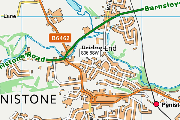 S36 6SW map - OS VectorMap District (Ordnance Survey) S36 6SW map - OS VectorMap District (Ordnance Survey)