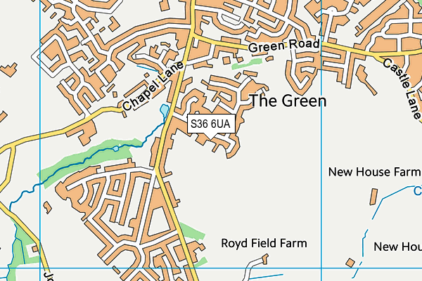 S36 6UA map - OS VectorMap District (Ordnance Survey) S36 6UA map - OS VectorMap District (Ordnance Survey)