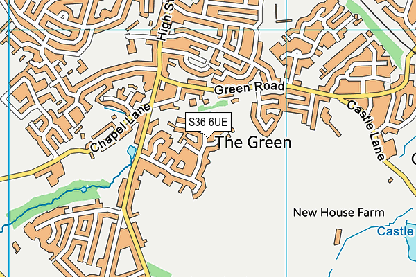 S36 6UE map - OS VectorMap District (Ordnance Survey) S36 6UE map - OS VectorMap District (Ordnance Survey)
