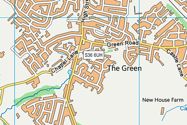 S36 6UH map - OS VectorMap District (Ordnance Survey)