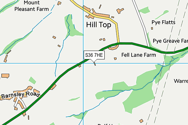 S36 7HE map - OS VectorMap District (Ordnance Survey) S36 7HE map - OS VectorMap District (Ordnance Survey)