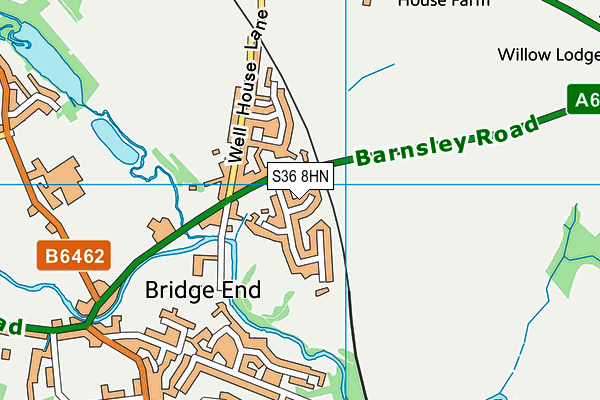 S36 8HN map - OS VectorMap District (Ordnance Survey) S36 8HN map - OS VectorMap District (Ordnance Survey)