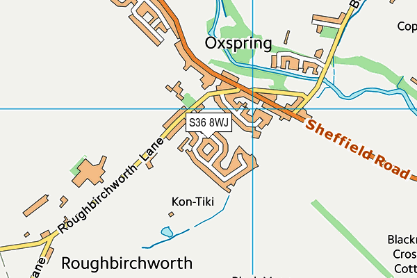 S36 8WJ map - OS VectorMap District (Ordnance Survey) S36 8WJ map - OS VectorMap District (Ordnance Survey)