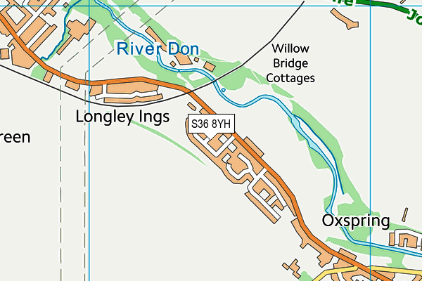 S36 8YH map - OS VectorMap District (Ordnance Survey) S36 8YH map - OS VectorMap District (Ordnance Survey)