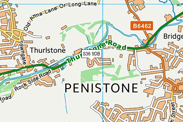 S36 9DB map - OS VectorMap District (Ordnance Survey) S36 9DB map - OS VectorMap District (Ordnance Survey)