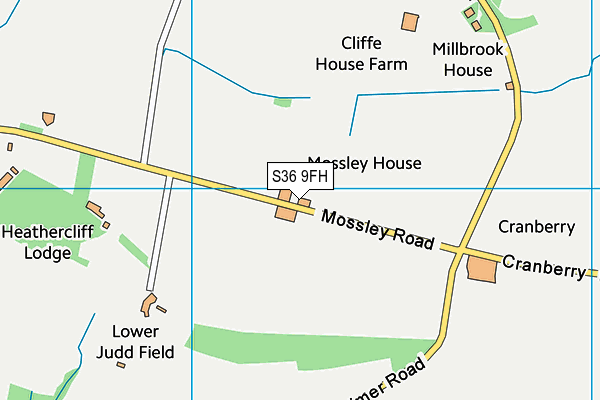 S36 9FH map - OS VectorMap District (Ordnance Survey) S36 9FH map - OS VectorMap District (Ordnance Survey)