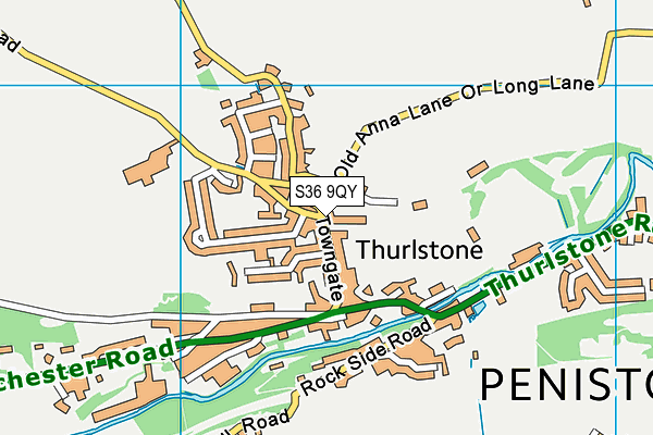 S36 9QY map - OS VectorMap District (Ordnance Survey) S36 9QY map - OS VectorMap District (Ordnance Survey)