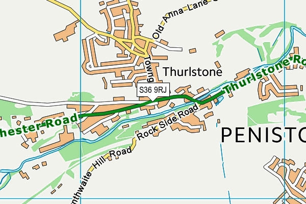 S36 9RJ map - OS VectorMap District (Ordnance Survey) S36 9RJ map - OS VectorMap District (Ordnance Survey)