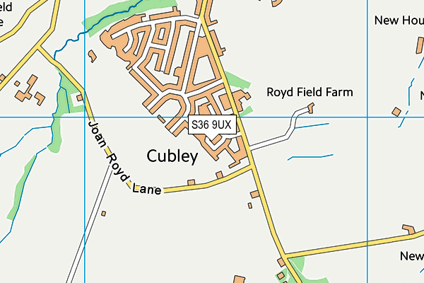 S36 9UX map - OS VectorMap District (Ordnance Survey) S36 9UX map - OS VectorMap District (Ordnance Survey)