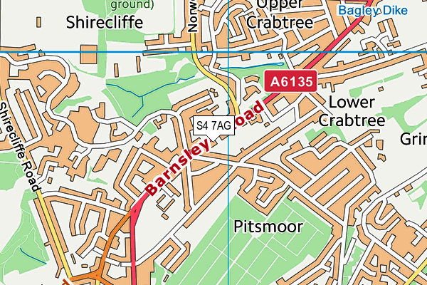 S4 7AG map - OS VectorMap District (Ordnance Survey) S4 7AG map - OS VectorMap District (Ordnance Survey)