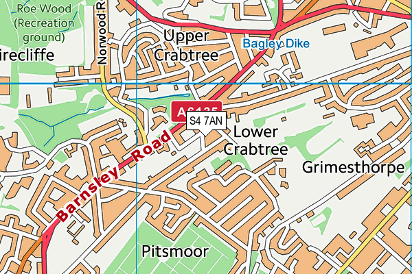 S4 7AN map - OS VectorMap District (Ordnance Survey) S4 7AN map - OS VectorMap District (Ordnance Survey)