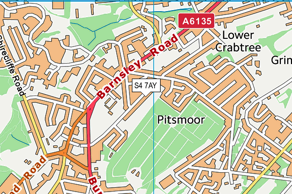 S4 7AY map - OS VectorMap District (Ordnance Survey) S4 7AY map - OS VectorMap District (Ordnance Survey)