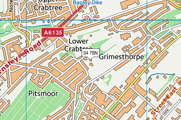 S4 7BN map - OS VectorMap District (Ordnance Survey) S4 7BN map - OS VectorMap District (Ordnance Survey)
