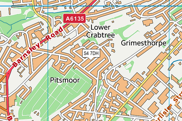 S4 7DH map - OS VectorMap District (Ordnance Survey) S4 7DH map - OS VectorMap District (Ordnance Survey)