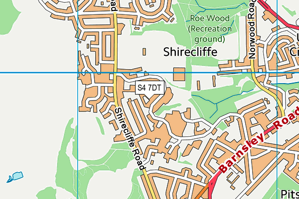 S4 7DT map - OS VectorMap District (Ordnance Survey) S4 7DT map - OS VectorMap District (Ordnance Survey)