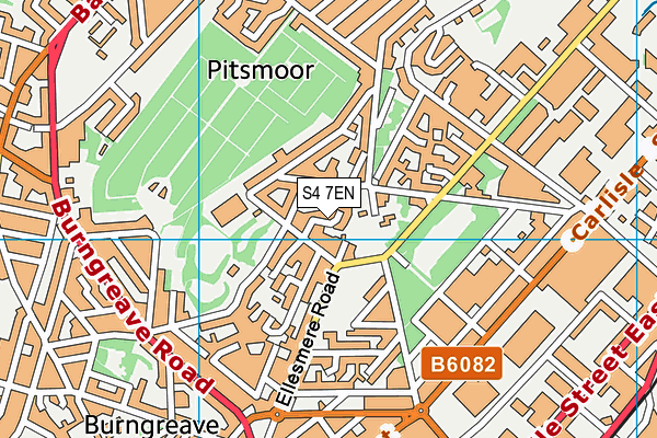 S4 7EN map - OS VectorMap District (Ordnance Survey) S4 7EN map - OS VectorMap District (Ordnance Survey)