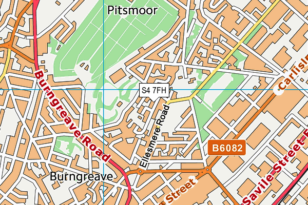 S4 7FH map - OS VectorMap District (Ordnance Survey) S4 7FH map - OS VectorMap District (Ordnance Survey)