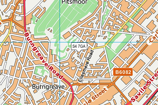 S4 7GA map - OS VectorMap District (Ordnance Survey) S4 7GA map - OS VectorMap District (Ordnance Survey)