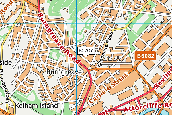 S4 7GY map - OS VectorMap District (Ordnance Survey) S4 7GY map - OS VectorMap District (Ordnance Survey)