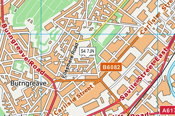 S4 7JN map - OS VectorMap District (Ordnance Survey) S4 7JN map - OS VectorMap District (Ordnance Survey)