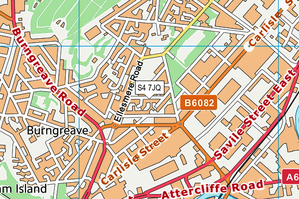 S4 7JQ map - OS VectorMap District (Ordnance Survey) S4 7JQ map - OS VectorMap District (Ordnance Survey)