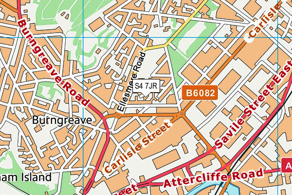 S4 7JR map - OS VectorMap District (Ordnance Survey) S4 7JR map - OS VectorMap District (Ordnance Survey)