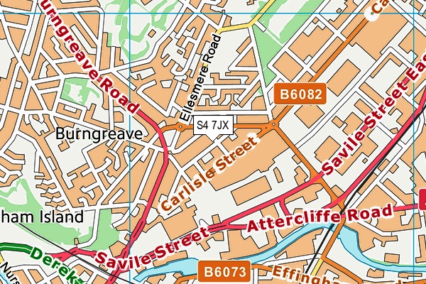 S4 7JX map - OS VectorMap District (Ordnance Survey) S4 7JX map - OS VectorMap District (Ordnance Survey)