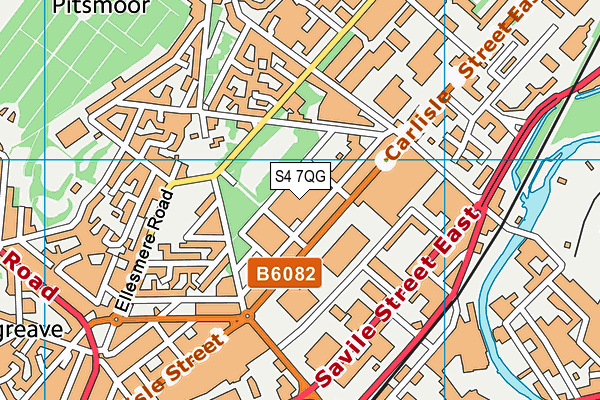 S4 7QG map - OS VectorMap District (Ordnance Survey) S4 7QG map - OS VectorMap District (Ordnance Survey)